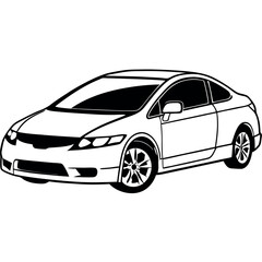 Fototapeta premium vector illustration of a car
