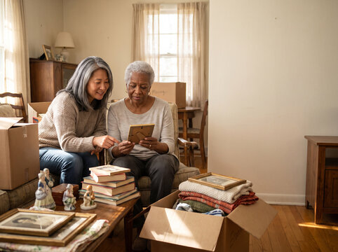 Friend Helps Aging Woman Downsize Her Home