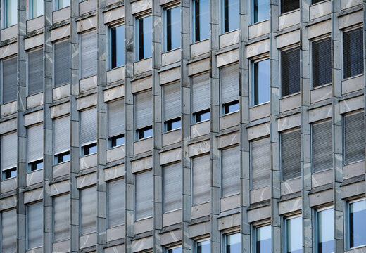 Detail of the towers on Republic Square in Ljubljana, Slovenia