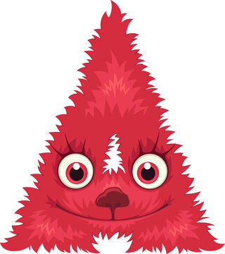 A. Alphabet letter . Font of cute monster.	