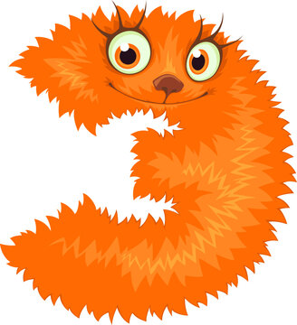 Alphabet . Cute monster letter.Cyrillic alphabet.	