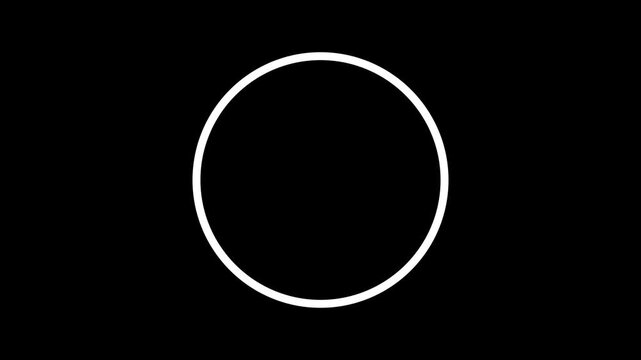 Minimalist countdown timer motion white numbers on black background, for intros motion, minimalist
