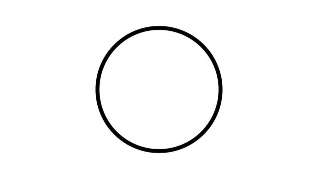 Minimalist countdown timer animation: 3-2-1-0 sequence for intros and transitions numbers