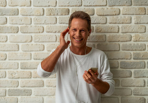 Man Listening To Music.