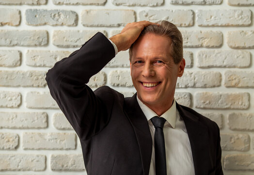 Smiling Confident Businessman Portrait.