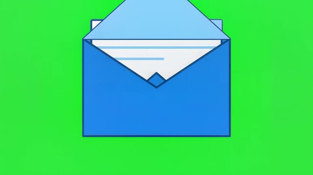 Blue envelope icon graphic communication message delivery service