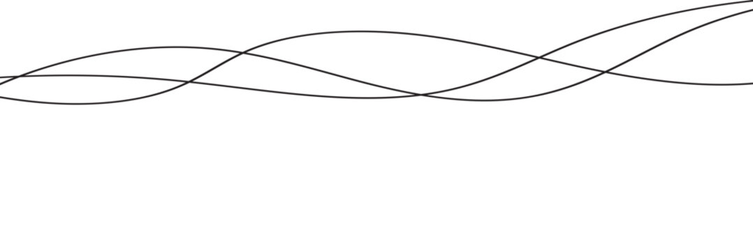 Thin line wavy abstract background with elegant flowing curves, minimal geometric wave pattern and smooth contour lines, modern decorative vector design for website banners, posters, backgrounds.