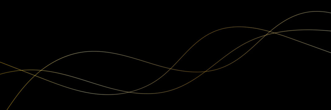 Thin line wavy abstract background with elegant flowing curves, minimal geometric wave pattern and smooth contour lines, modern decorative vector design for website banners, posters, backgrounds.