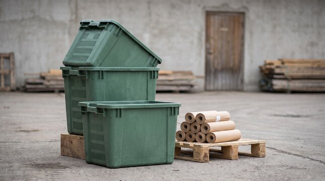 Stackable compost bins for municipal diversion programs