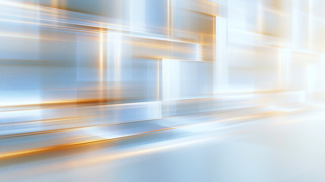 Abstract Technology Background with Blurred Modern Architecture Motion