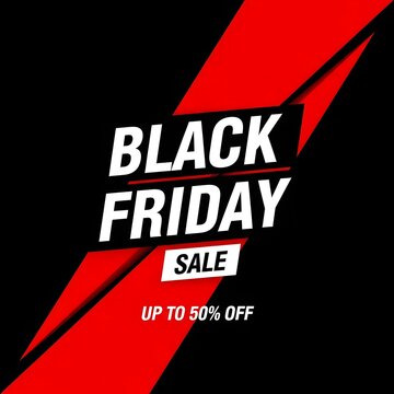 Black friday sale with up to fifty percent off