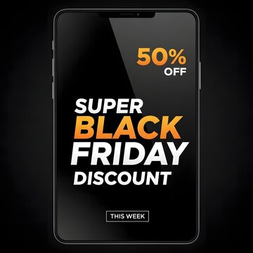 Super black friday 50 percent off discount