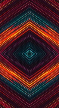 A complex abstract background showing rhythmic repetition and fading lines, suggesting visual sound waves or an infinite echo effect in vibrant colors ,pulse ,movement ,digital