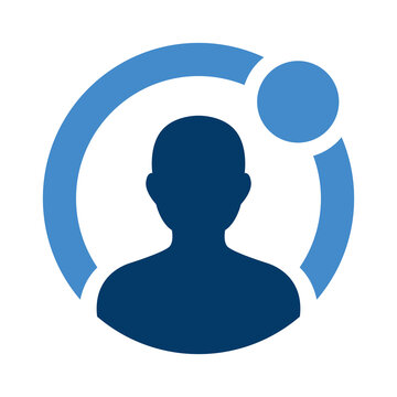 User Profile Icon with Status Indicator Dot vector, Account Availability online symbol