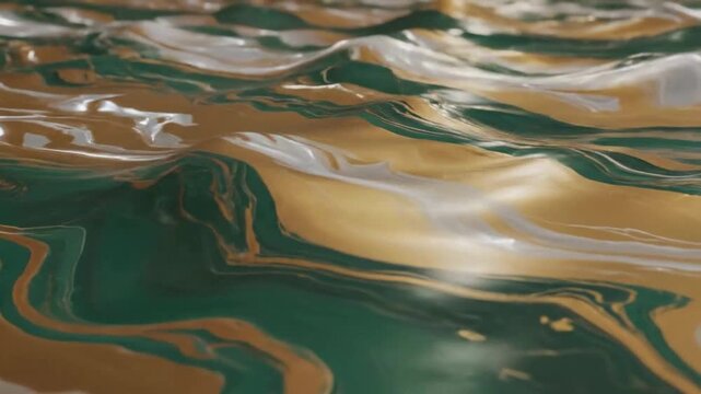 Luxury abstract background featuring glossy marble liquid waves in elegant color gradients, creating a dynamic and artistic visual effect with smooth, polished, and modern textures.