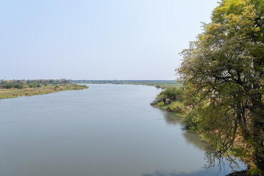 Okavango River at Mohembo, Botswana, Africa