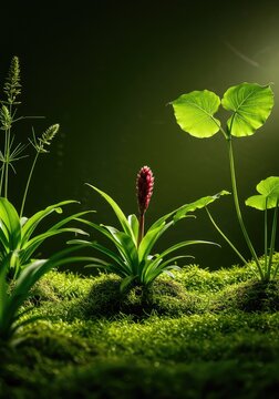 A lush, vibrant scene of abundant nature displaying continuous ecological renewal and sustainable planetary health ,global ,landscape ,ecosystem