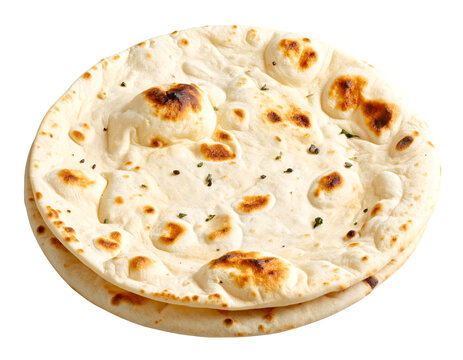 Roti Chapati isolated on transparent background