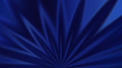 Obraz premium Abstract dark blue radial background with smooth light folds