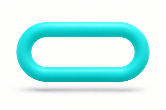 blue square button with reflection
