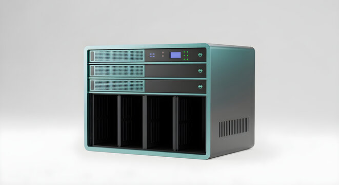 High performance data storage server enclosure with modular drive bays for advanced professional computing and enterprise network hardware solutions