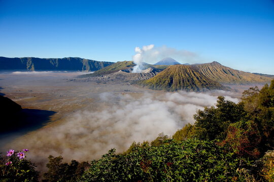 Blick auf das Tengger-Vulkan-Massiv