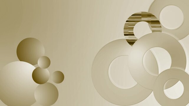 Abstract background overlapping circular shapes and gradients modern geometric design animation