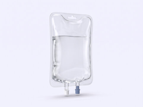 Medical intravenous drip bag for saline infusion therapy