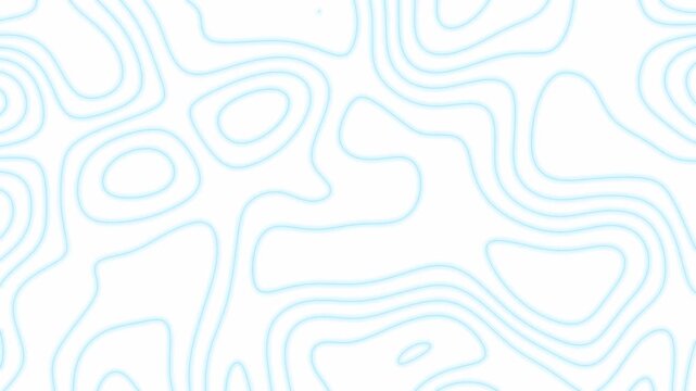 Abstract blue contour line pattern on white background, flowing topographic curves, seamless modern background, wavy geometric design, elegant minimalist texture for creative projects and wallpaper.