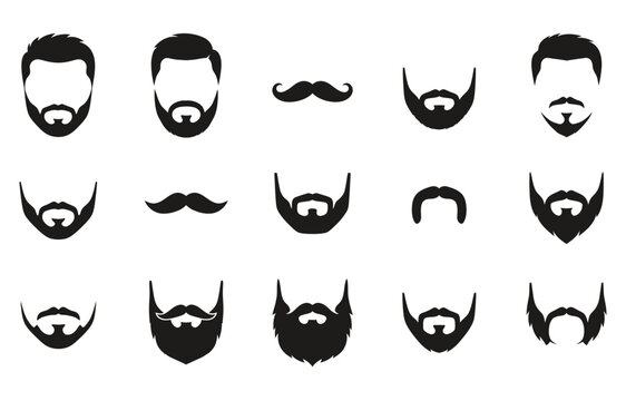 Men Grooming Styles, Beards, and Mustaches Icons