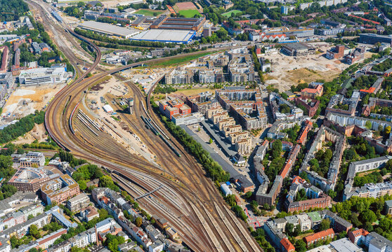Neue Mitte Altona, Wohnungsbau, Hamburg, Luftbild