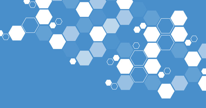 sfondo, esagoni, scienza, molecole, particelle, atomi, fisica, medicina, farmacologia, farmaceutoco