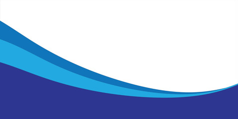 Obraz premium Abstract blue wave background template vector for banner, presentation, cover, and header design.eps 10