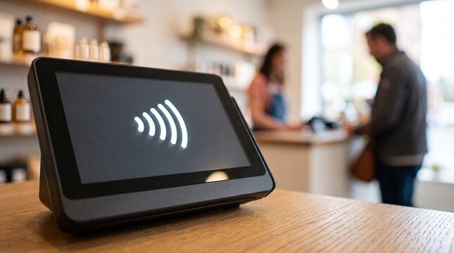 Contactless payment in shop