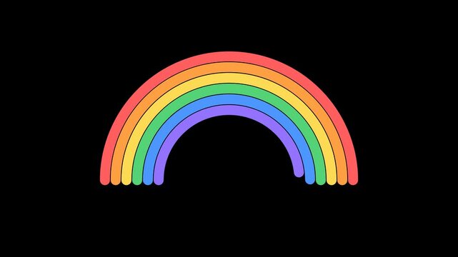 rainbow in the night