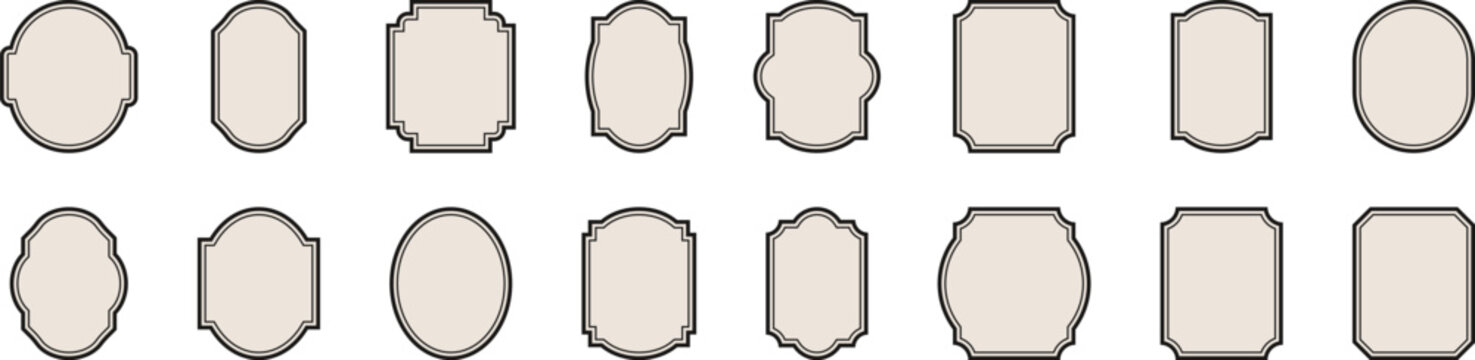 Frame Vector Collection. Decorative Label Collection