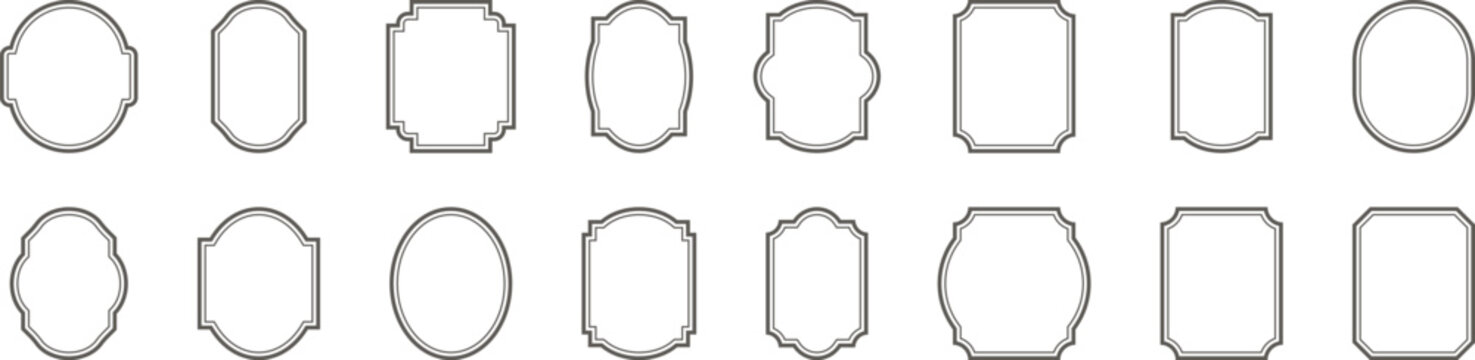 Decorative Label Collection. Frame Vector Collection