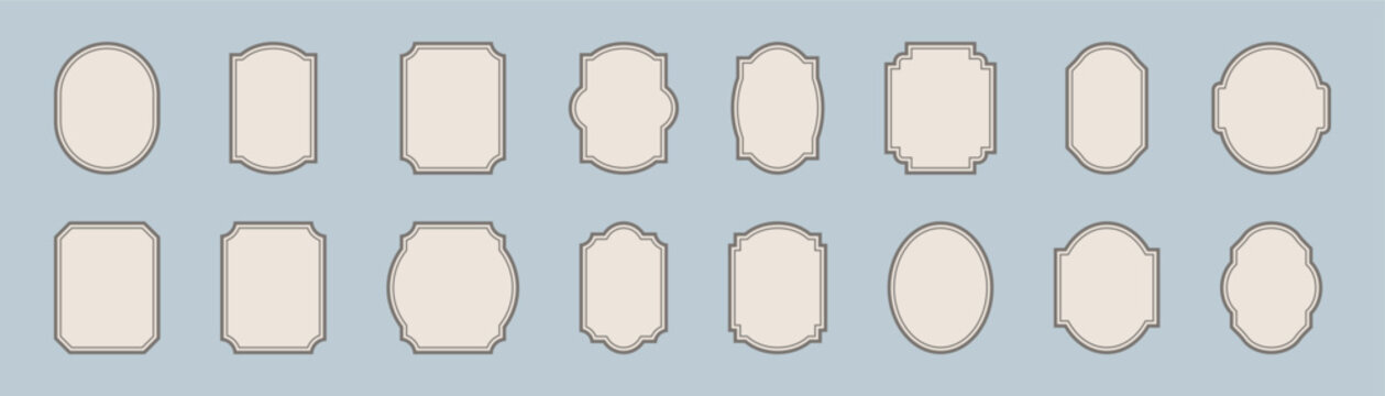 Decorative Label Collection. Frame Vector Collection