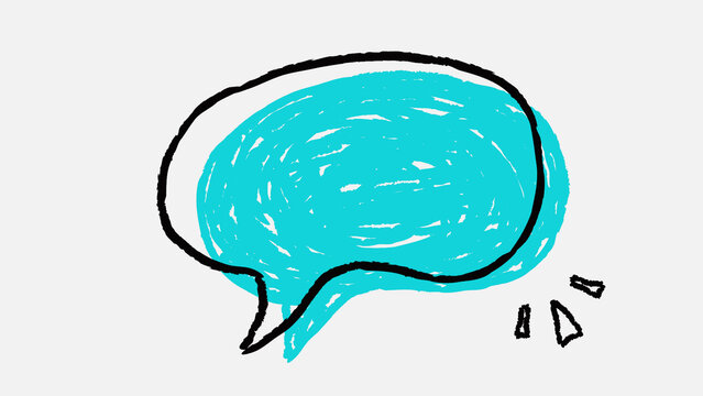 Comic Doodle Speech Bubble 08