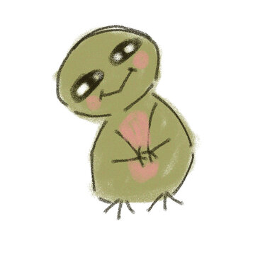 funny green dragon