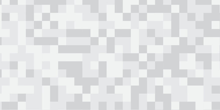Seamless pattern with squares. Abstract pixel and cube background. Vector digital mosaic pattern. Geometric light elements tile art backdrop.