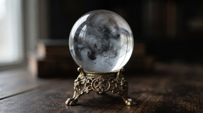 Mist inside a Crystal Ball