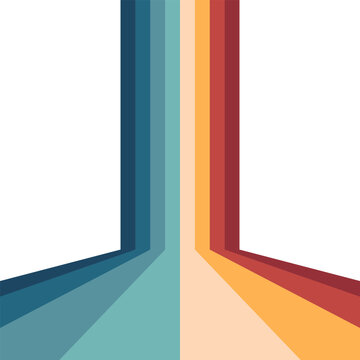Vintage Stripes, Posters, Banner Samples, Retro Colors from the 1970s 1980s, 70s, 80s, 90s. retro vintage 70s style stripes on transparent background poster lines. shapes vector design graphic 1980s