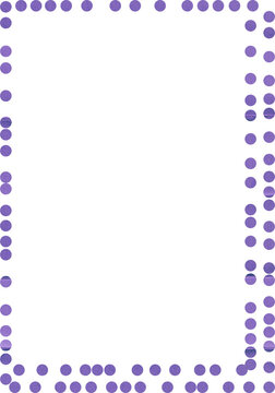Confetti dot polka circle frame border transparent png for festive party birthday celebration invitation card