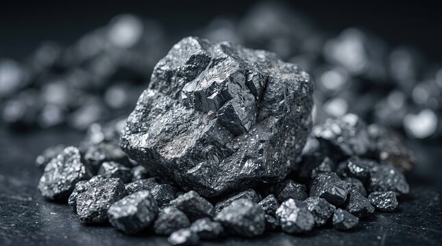 Industrial tin ore material with a rough texture for manufacturing and industry.