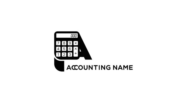 Calculator logo for accounting brand.