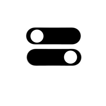 minimalist toggle button icon - on off UI button for App and web design