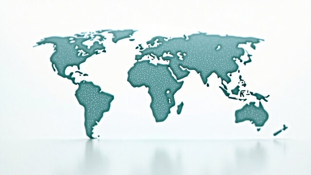 Global Network Marbles Representing International Cooperation and Economic Connections