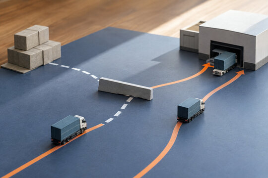 Supply chain route diversion around a logistics disruption
