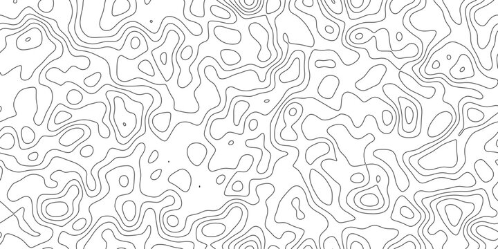 Abstract minimal terrain contour line background, clean topo lines with open negative space, for cover, banner and social media.